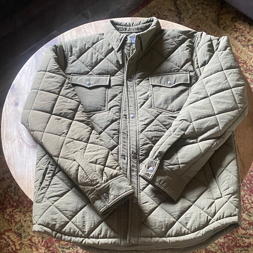 Ford Men's Khaki Green Quilted Jacket